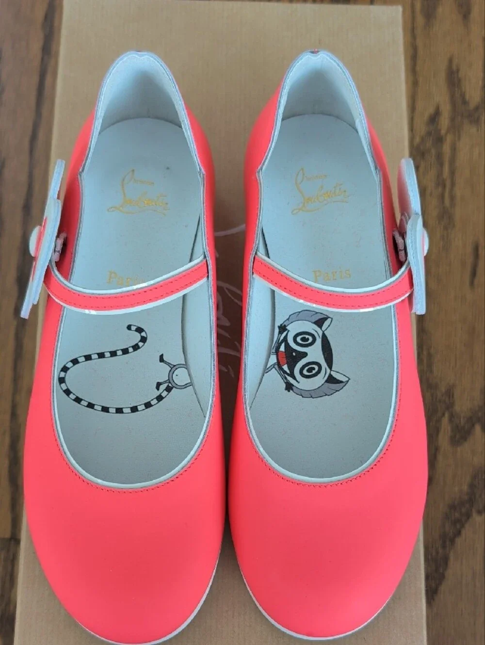 Christian Louboutin bright coral